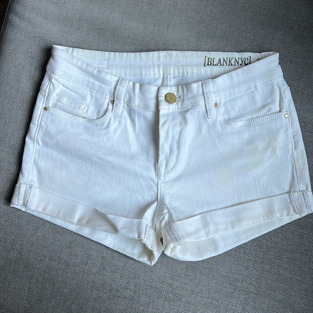 Blank NYC White Jean Shorts